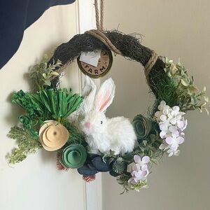 rabbit hill farm easter bunny Wreath